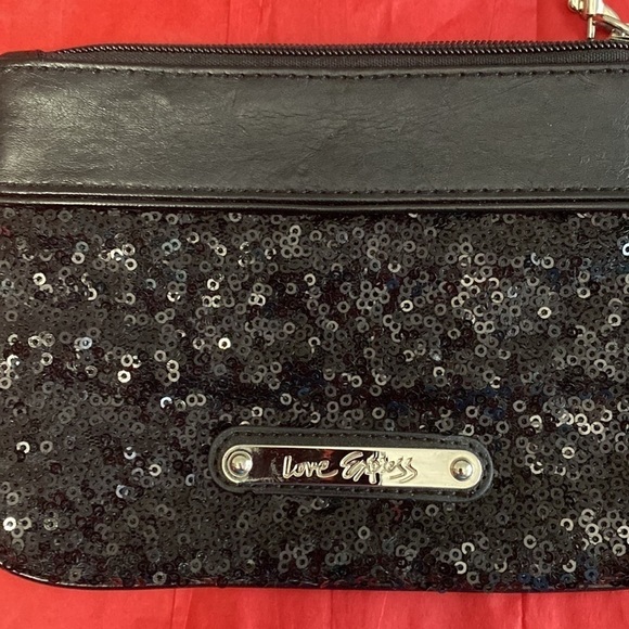 Express black and sequins wristlet. Super cute! - Picture 4 of 11